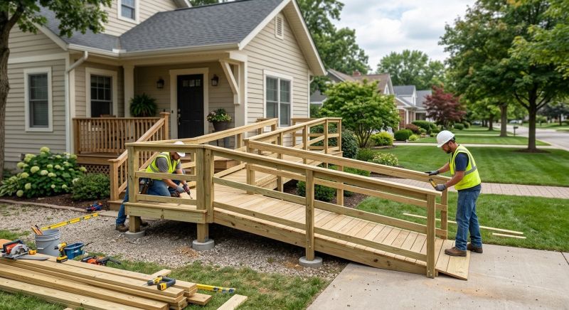 Handicap Ramp Installation in Conroe, TX