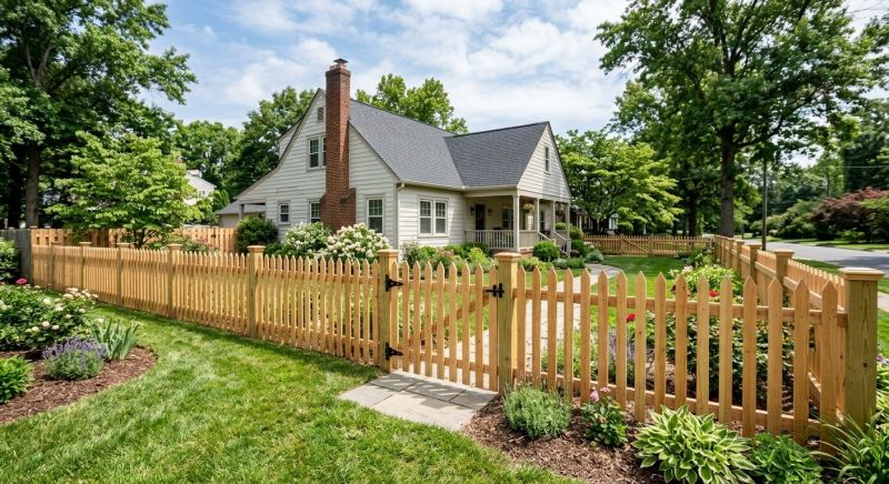 Wood Picket Fence Installation in Sacramento, CA